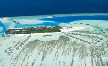 Gili Lankanfushi Maldives Resort Aerial Shot